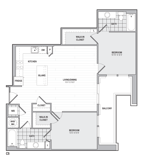 Floor Plan Image of Apartment Apt 349